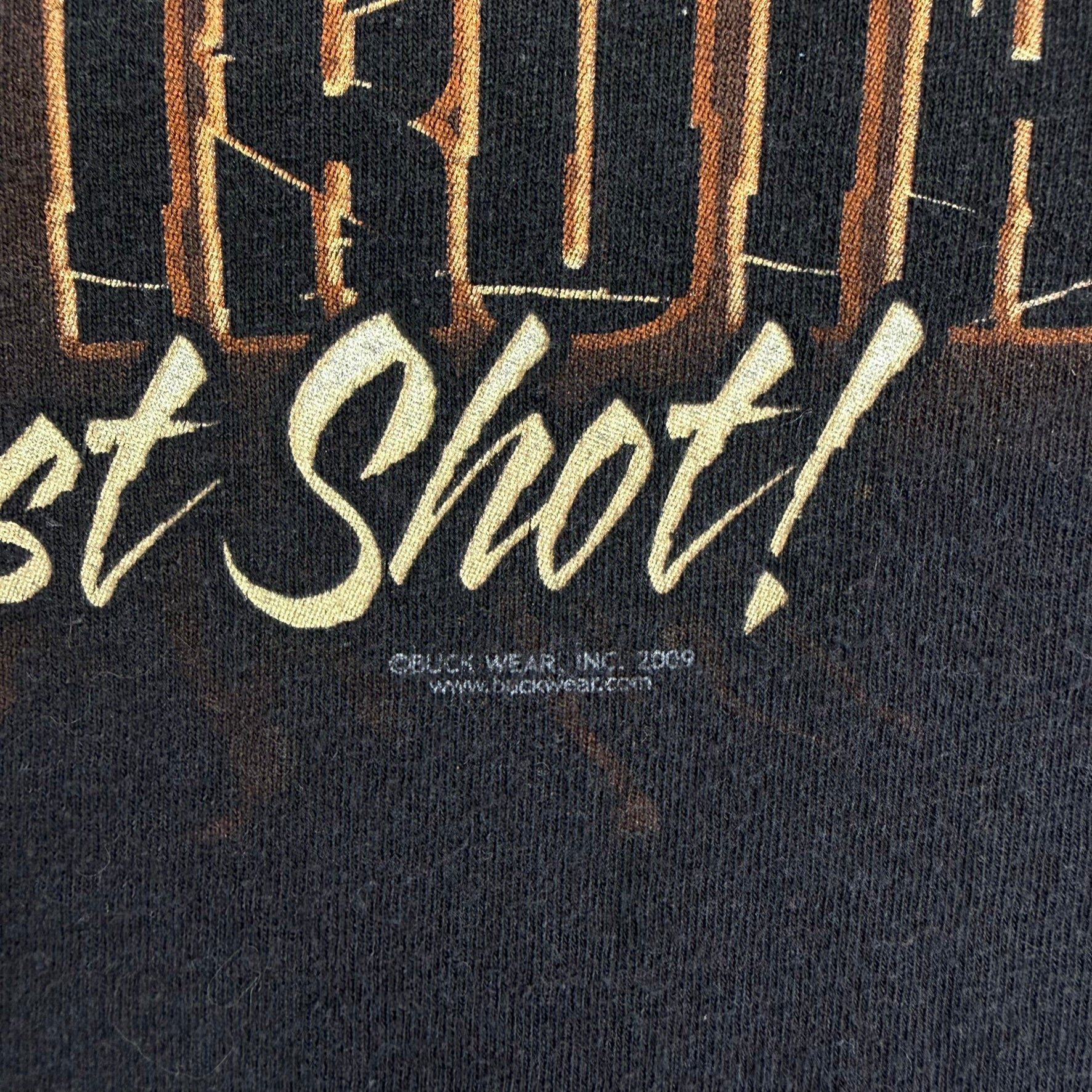 J- Vintage '06 Buckwear The Moment Of Truth Deer Text & Graphic Tee - 2XL