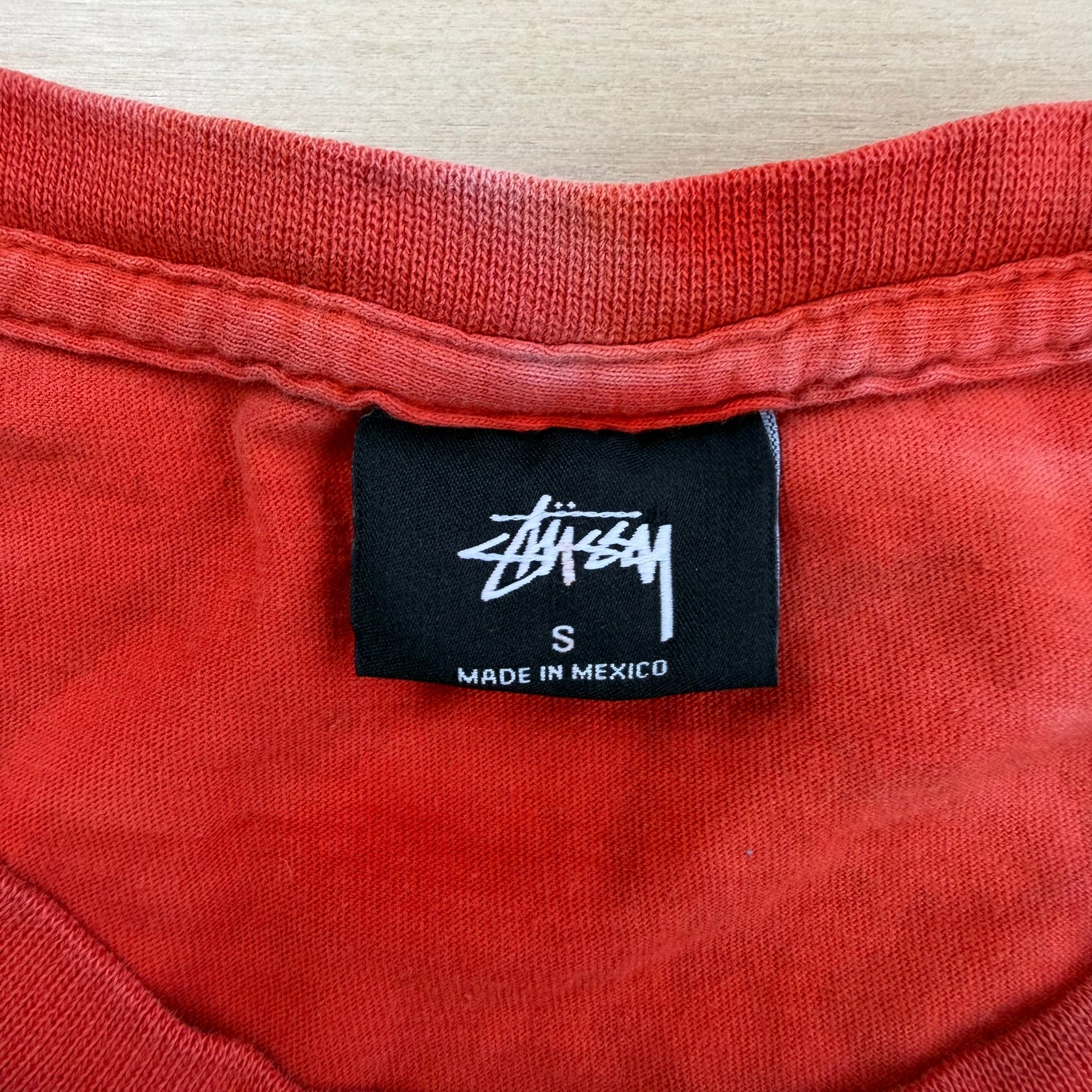 J- Vintage Stussy Cities Text Graphic Tie Dye Tee - S