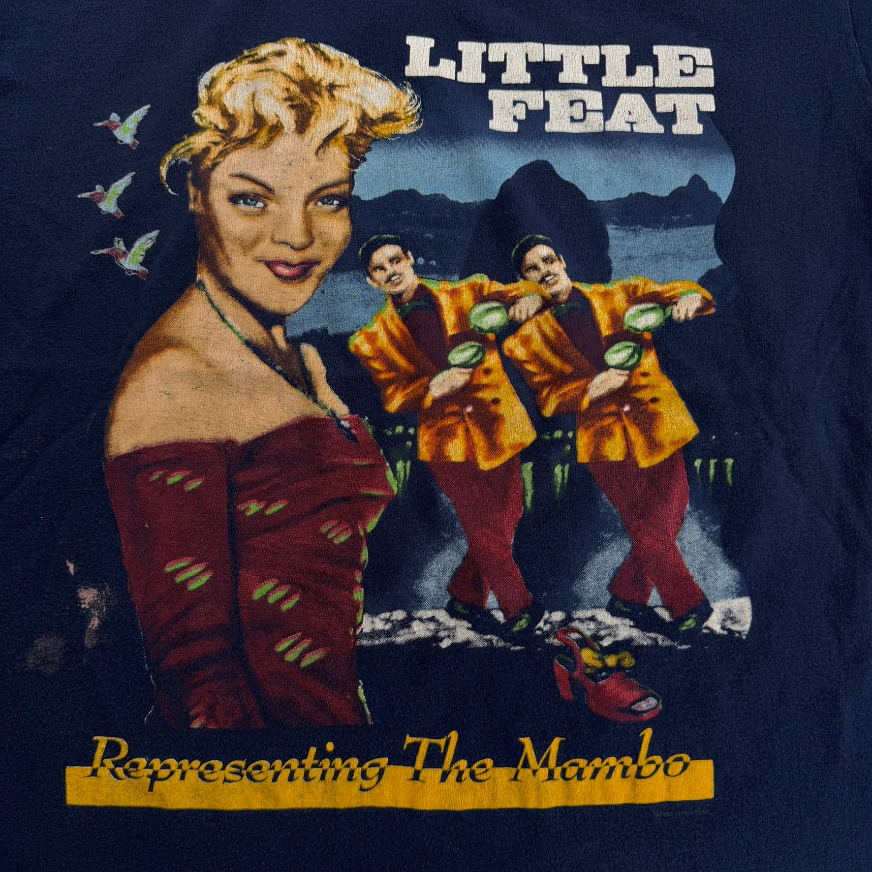 J- Vintage '90 Little Feat Representing the Mambo Album Cover Made In USA Single Stitch Tee - L