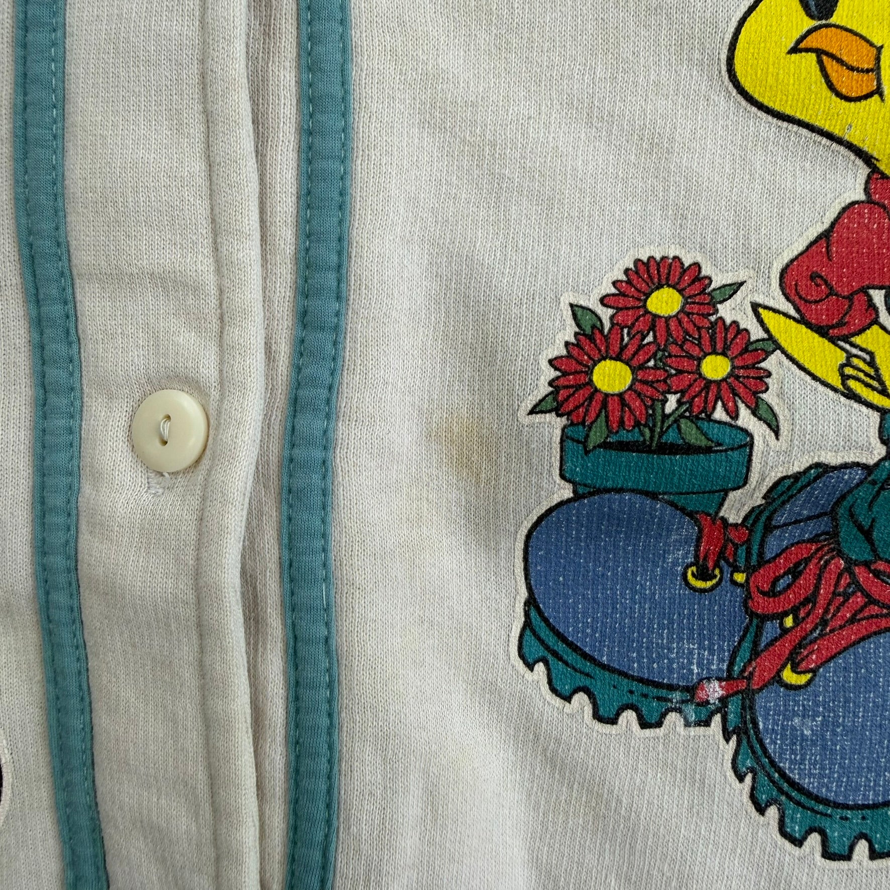 J- Vintage '95 Looney Tunes Tweety Bird Gardner Baseball Jersey - XL