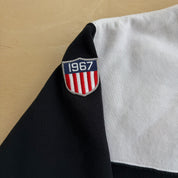 J- Vintage Polo RL Text Logo & Embroidered Patch Hoodie - L