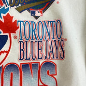 J- Vintage '93 Toronto Blue Jays MLB World Series Champions Graphic Crewneck - M