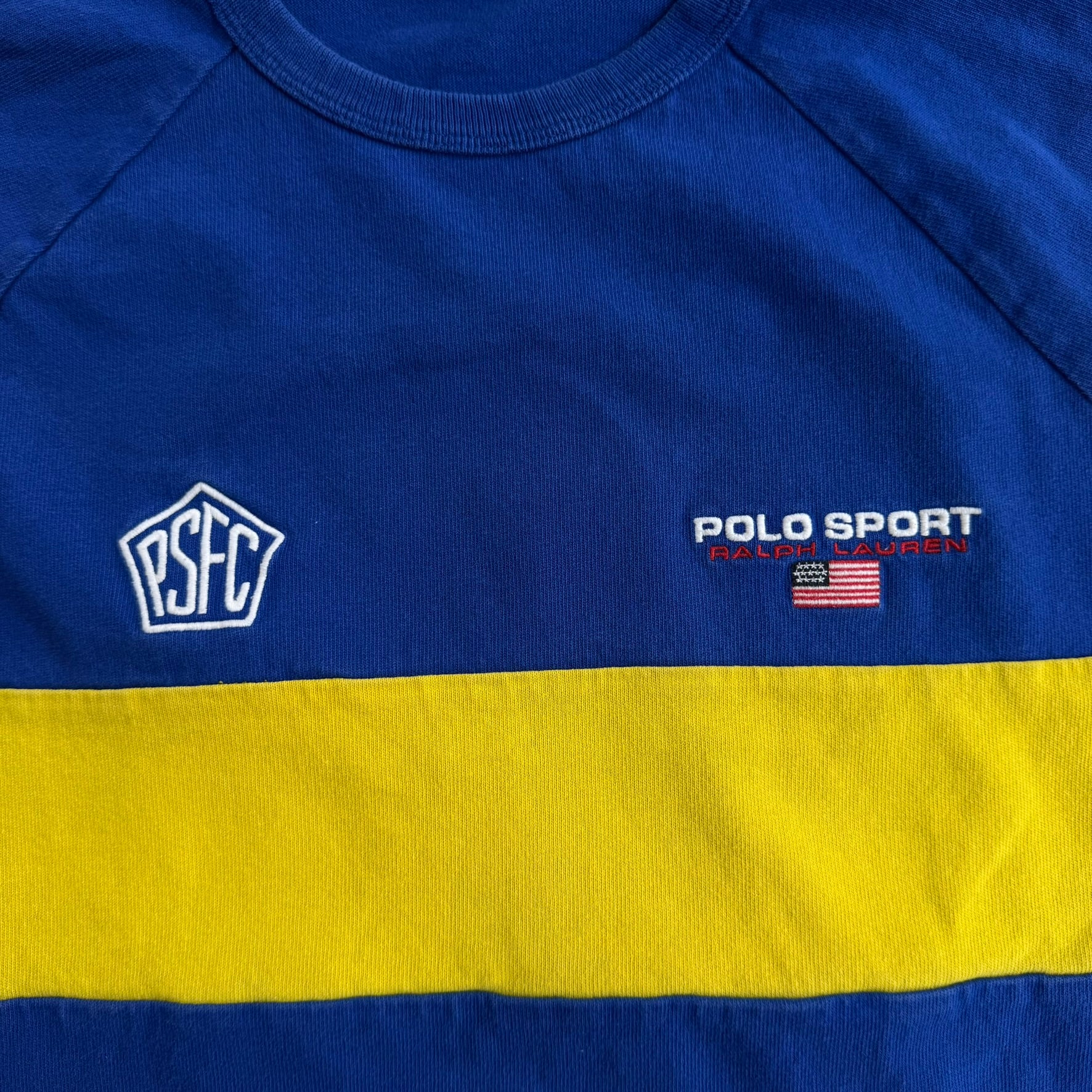 J- Vintage Polo Sport RL FSFC Embroidered Logo Long Sleeve Tee - M
