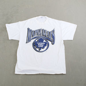 D- Vintage Toronto Maple Leafs NHL Single Stitch Logo Tee