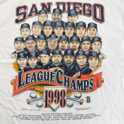 J- Vintage '98 San Diego Padres MLB National League Champs Graphic Tee - XL