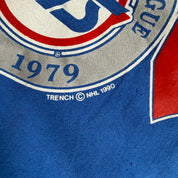 J- Vintage '90 Winnipeg Jets NHL Graphic & Text Crewneck - XL