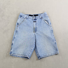 Load image into Gallery viewer, D- Vintage Marithé Francois Girbaud Embroidered Script Denim Carpenter Jorts
