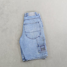 Load image into Gallery viewer, D- Vintage Marithé Francois Girbaud Embroidered Script Denim Carpenter Jorts
