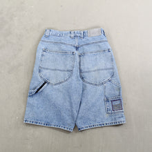 Load image into Gallery viewer, D- Vintage Marithé Francois Girbaud Embroidered Script Denim Carpenter Jorts
