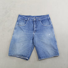 Load image into Gallery viewer, D- Vintage Fubu Embroidered Logo Back Pocket Denim Carpenter Jorts
