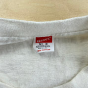 J- Vintage '92 Calgary Stampeders Vs Winnipeg Blue Bombers CFL Grey Cup Graphic Made In USA Single Stitch Tee - XL (fits L)