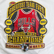 J- Vintage '96 Chicago Bulls NBA Champions 1996 Starter Graphic Single Stitch Tee - L