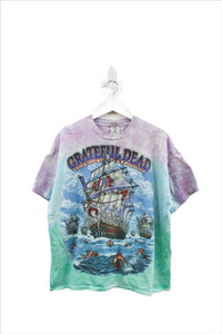 X - Vintage 2001 Grateful Dead Ship of Fools Tye Die Fruit Of The Loom Tee