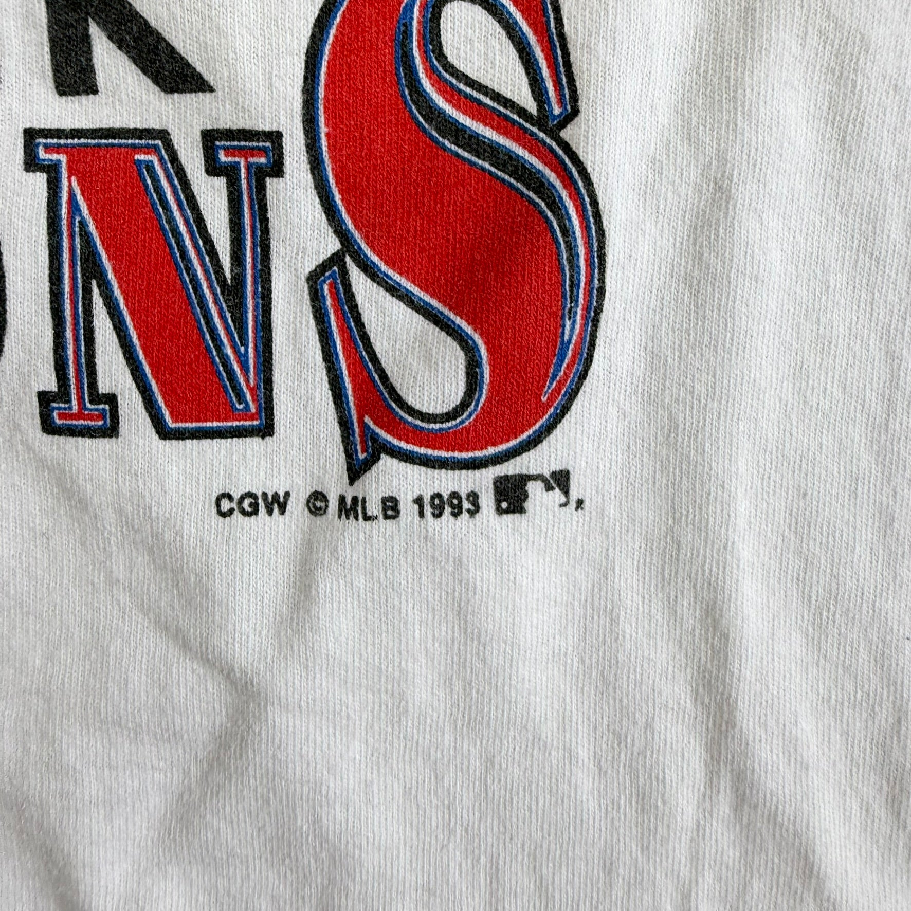 J- Vintage '93 Toronto Blue Jays World Series Back 2 Back Champions MLB Single Stitch Tee - XL