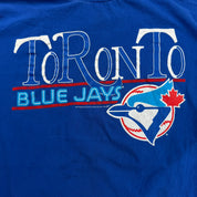 J- Vintage '94 Toronto Blue Jays MLB Text & Logo Softwear Athletics Tee - L