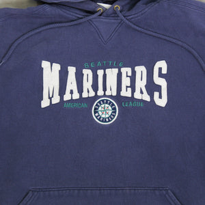 D- Vintage Seattle Mariners MLB Lee Embroidered Logo Hoodie