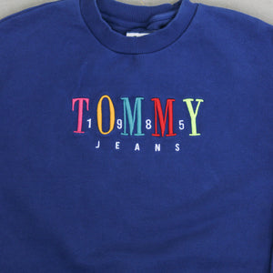 D- Vintage Tommy Hilfiger Jeans Embroidered Text Crewneck