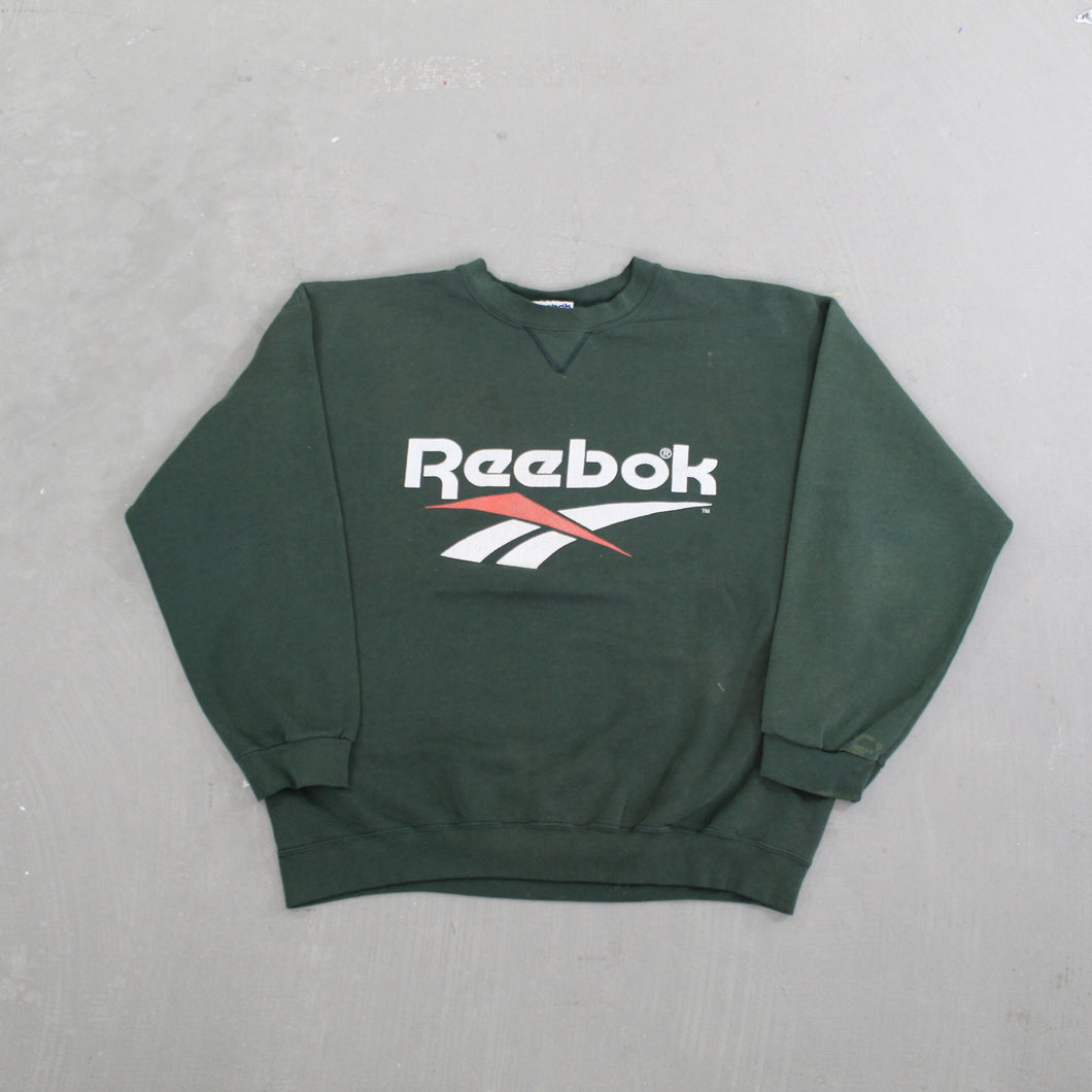 D- Vintage 90s Reebok Logo Graphic Crewneck