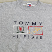 F- Vintage Tommy Hilfiger Embroidered Text & Logo Crewneck