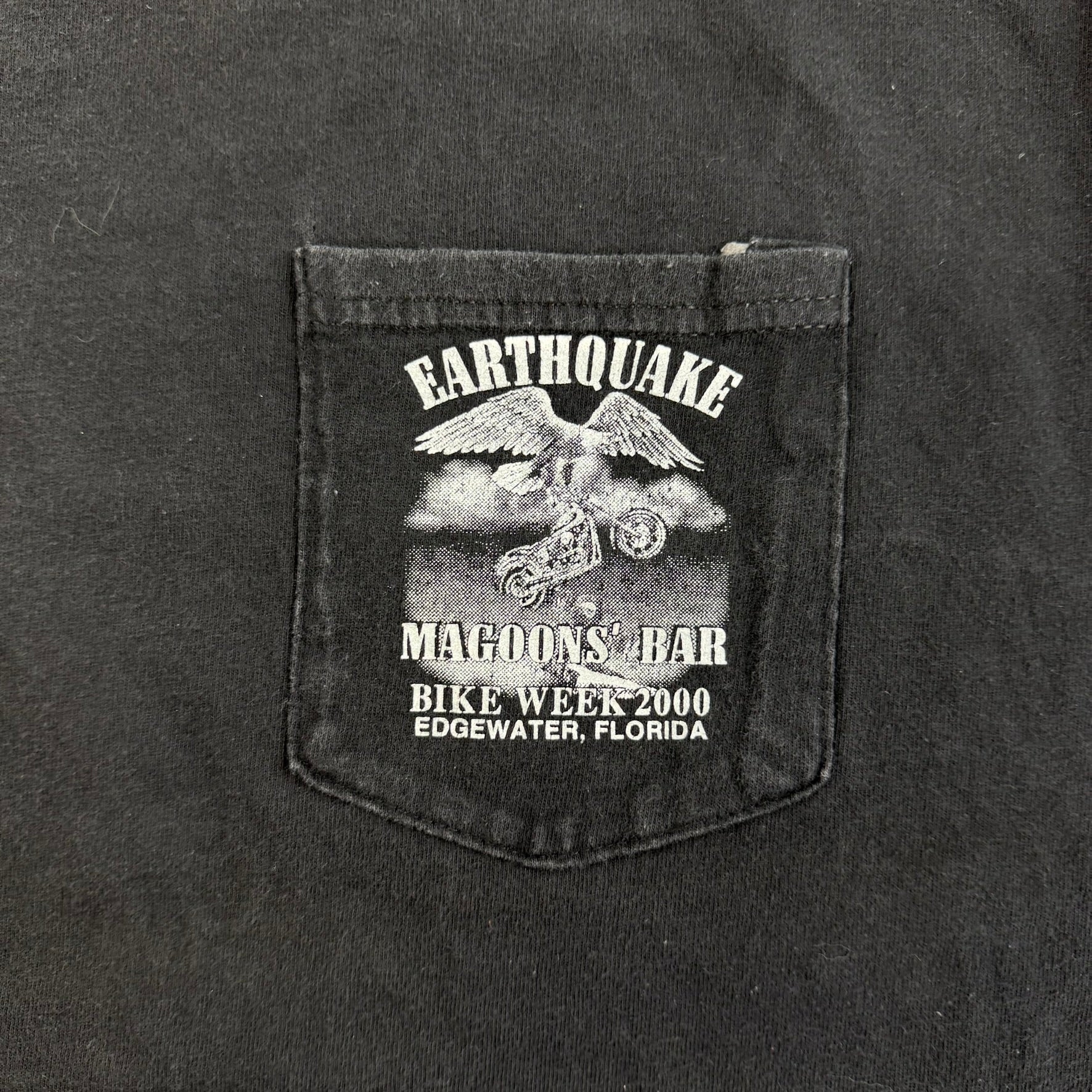 J- Vintage '00 Magoons Bar Edgewater Bike Week Motorcycle Tee - 2XL