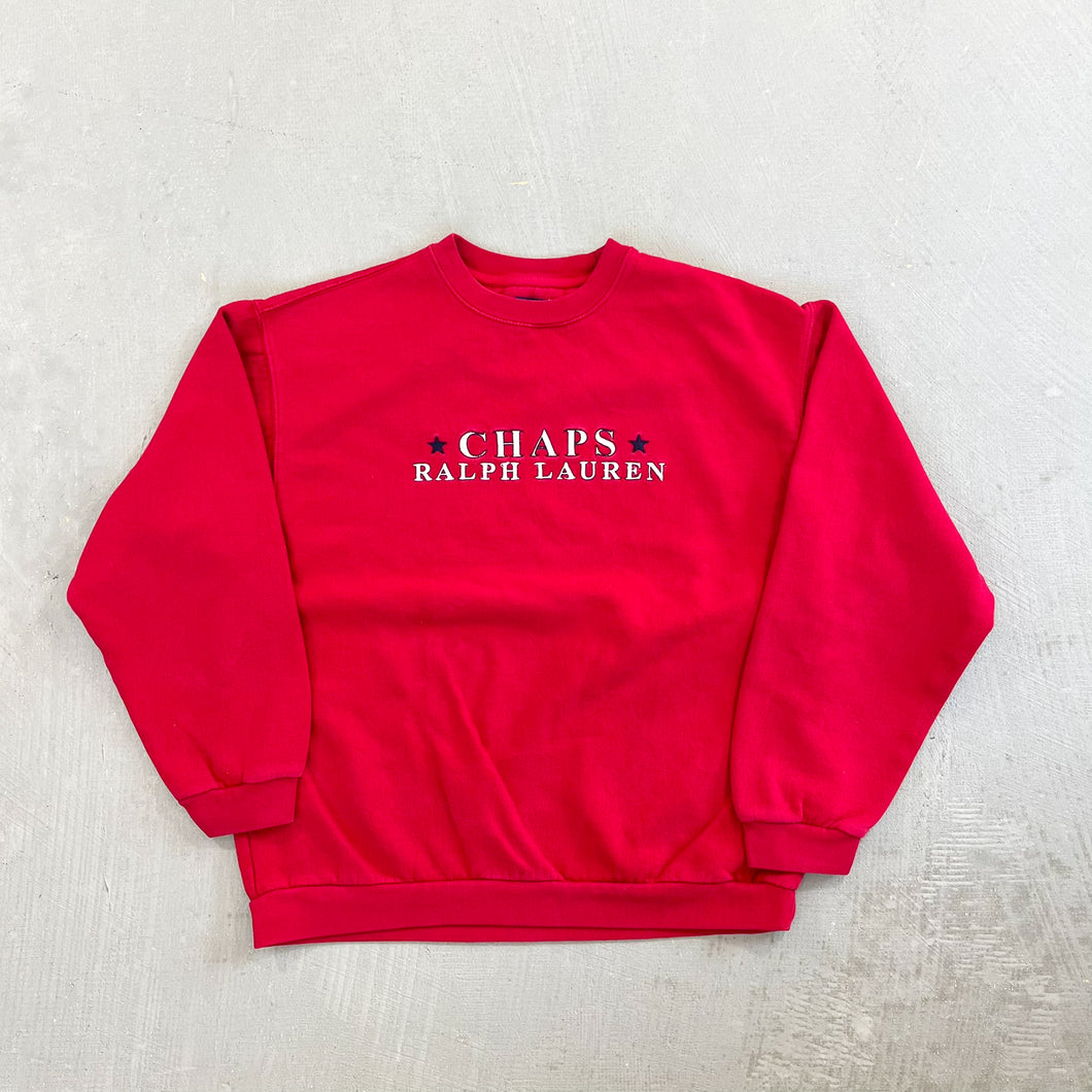 F- Vintage Chaps Ralph Lauren Embroidered Text Crewneck