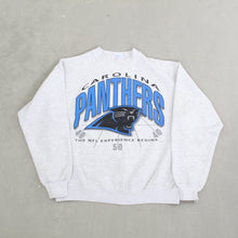 Load image into Gallery viewer, D- Vintage Carolina Panthers NFL Logo &amp; Text Crewneck
