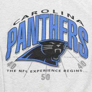 D- Vintage Carolina Panthers NFL Logo & Text Crewneck