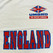 J- Vintage Umbro England The Soccer Company Graphic Made In USA Single Stitch Tee - L