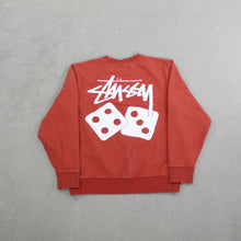 Load image into Gallery viewer, D- Vintage Stussy Text &amp; Dice Crewneck
