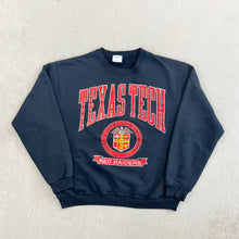 Load image into Gallery viewer, F- Vintage Texas Tech University Red Raiders Text &amp; Logo Crewneck
