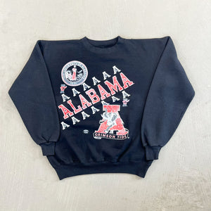 F- Vintage '93 University Of Alabama Crimson Tide Text & Logo Crewneck