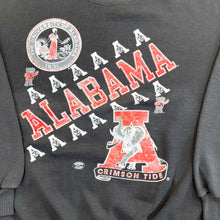 Load image into Gallery viewer, F- Vintage &#39;93 University Of Alabama Crimson Tide Text &amp; Logo Crewneck
