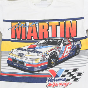 D- Vintage 1993 Nascar Mark Martin Valvoline Jumbo Car Print Tee