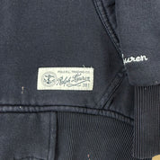 J- Vintage Polo Sport Ralph Lauren Embroidered Bear Zip Up Hoodie - L