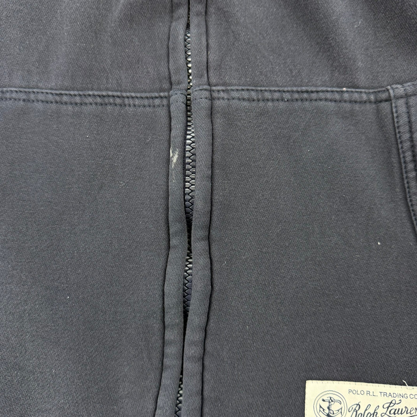 J- Vintage Polo Sport Ralph Lauren Embroidered Bear Zip Up Hoodie - L