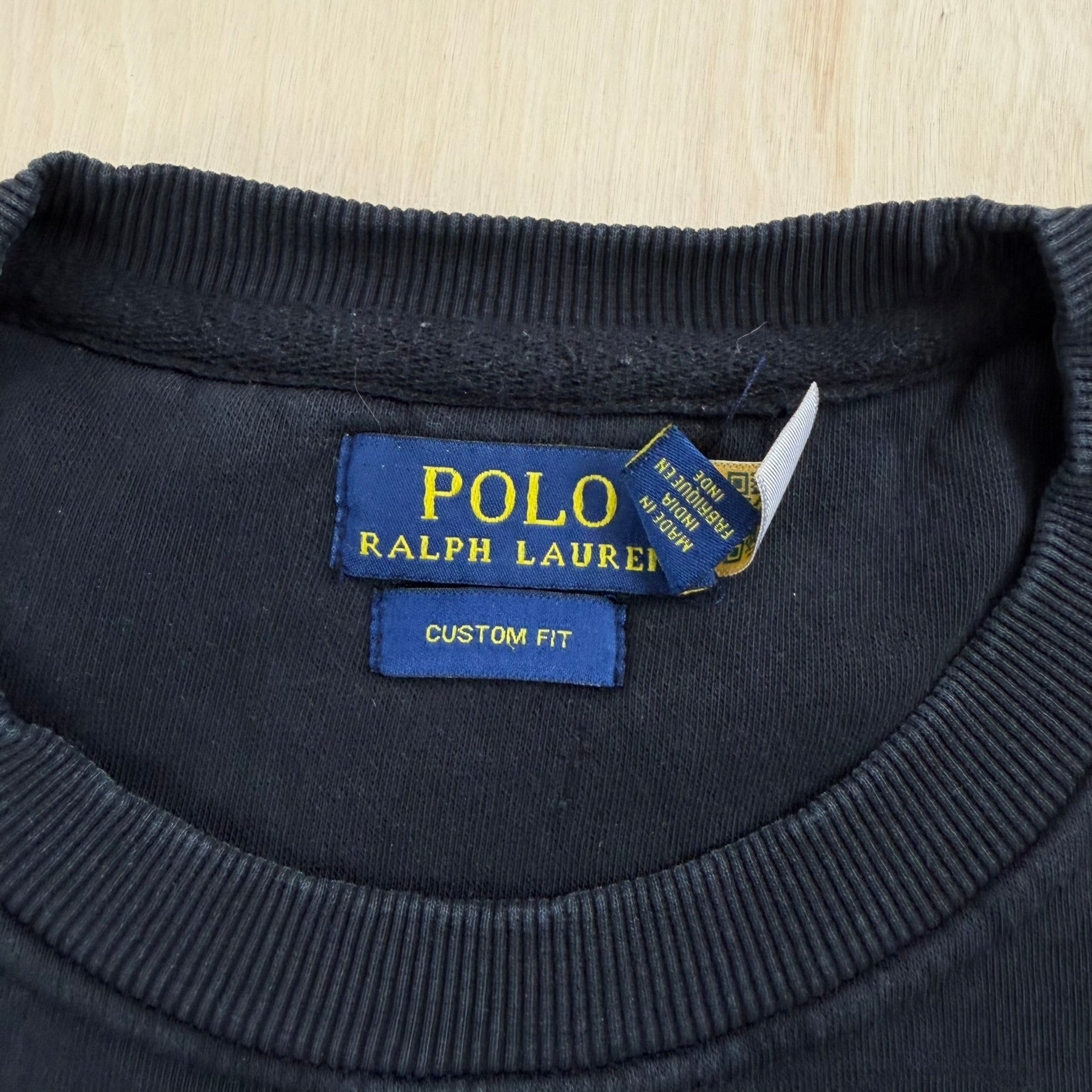 J- Vintage Polo Ralph Lauren Embroidered Bear Crewneck - M