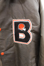 Load image into Gallery viewer, X - Vintage NFL Cleveland Browns Embroidered Satin Bomber Jacket
