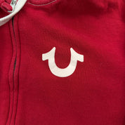 J- Vintage True Religion Logo Zip Up Hoodie - M