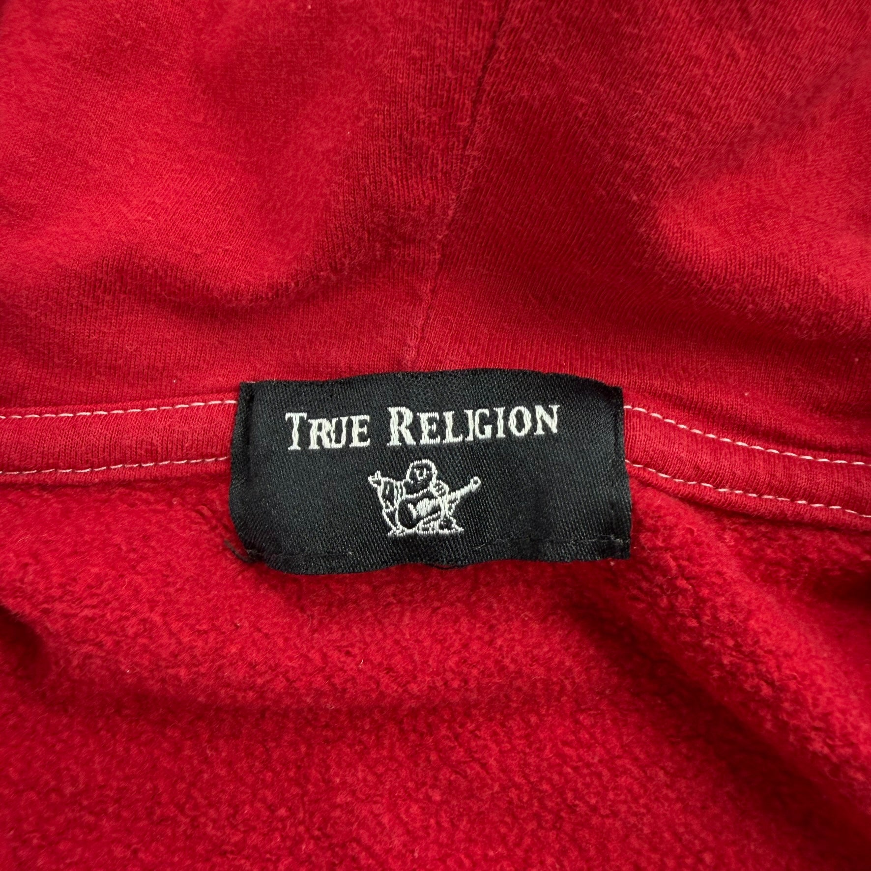 J- Vintage True Religion Logo Zip Up Hoodie - M