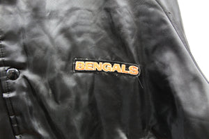 X - Vintage NFL Cincinnati Bengals Satin Bomber Jacket