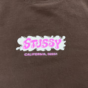 J- Vintage Stussy California Text Graphic Crewneck - M
