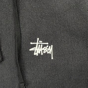 J- Vintage Stussy Cursive Logo Text Hoodie - M
