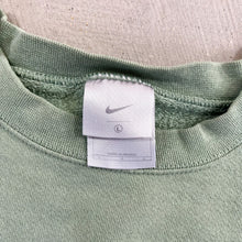 Load image into Gallery viewer, F- Vintage Nike Matcha Green Embroidered Swoosh Crewneck
