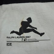J- Vintage Polo Ralph Lauren Rugby Zip Up Rugby Sweatshirt - M