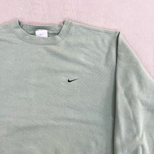 Load image into Gallery viewer, F- Vintage Nike Matcha Green Embroidered Swoosh Crewneck
