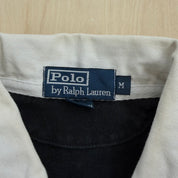 J- Vintage Polo Ralph Lauren Rugby Zip Up Rugby Sweatshirt - M