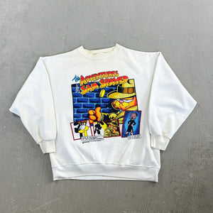 F- Vintage '78 Garfield Adventures Of Sam Spayed Graphic Crewneck