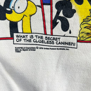 F- Vintage '78 Garfield Adventures Of Sam Spayed Graphic Crewneck