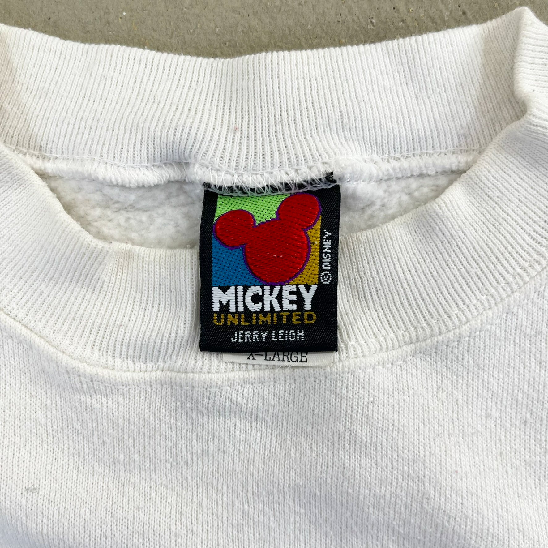 F- Vintage Disney Mickey Unlimited Jerry Leigh Mickey Mouse Graphic Crewneck