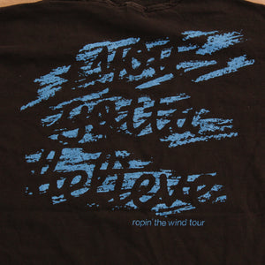 D- Vintage 1991 Garth Brooks Ropin The Wind Tour Single Stitch Tee